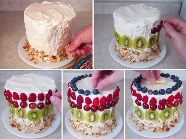 melounová dort postup 4