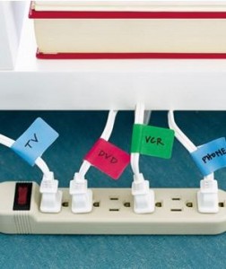 praktické označení kabelů